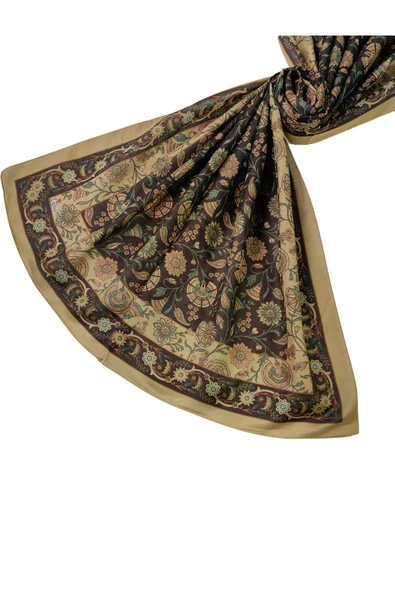 Enba Etnik Desenli Soft Pamuklu Şal 75x190 cm ürün görseli 1