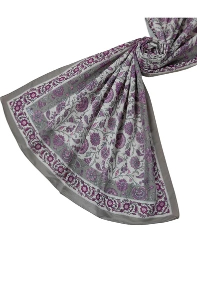 Enba Etnik Desenli Soft Pamuklu Şal 75x190 cm ürün görseli 1
