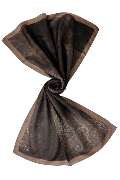 Işıl İpek Cotton Vual Etnik Desenli Şal 75x190 cm ürün görseli 1