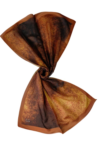 Işıl İpek Cotton Vual Etnik Desenli Şal 75x190 cm ürün görseli 1