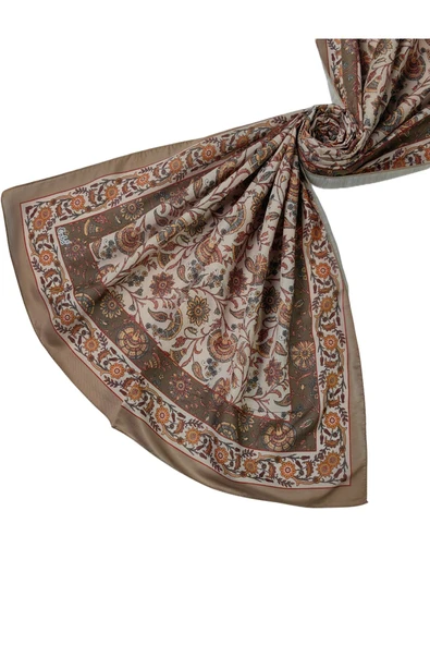 Enba Etnik Desenli Soft Pamuklu Şal 75x190 cm ürün görseli 1