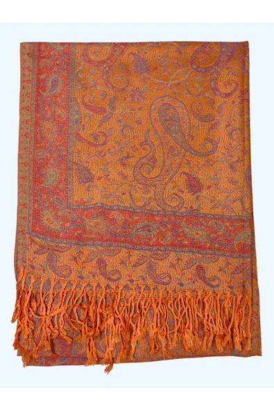 Işıl İpek - Etnik Desen Paşmina Şal 75x190 - Resim 2