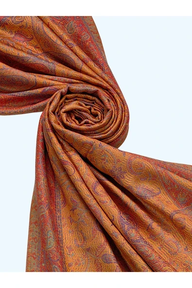 Işıl İpek - Etnik Desen Paşmina Şal 75x190 ürün görseli 1