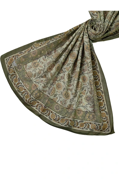 Enba Etnik Desenli Soft Pamuklu Şal 75x190 cm ürün görseli 1