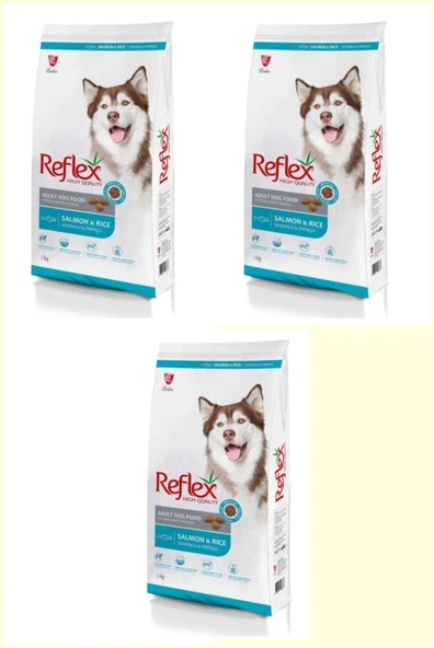 Reflex Somonlu ve Pirinçli Yetişkin Köpek Maması 3kg* 3 ADET ürün görseli 1