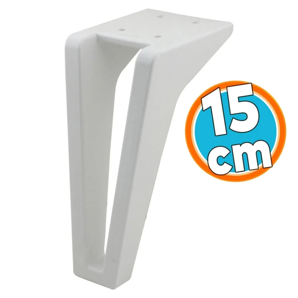 Mobilya Kanepe Sehpa Tv Ünitesi Çekyat Koltuk Ayağı 15 Cm Ayakları Beyaz Baza Ayakları ürün görseli 1
