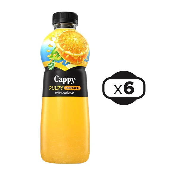 Cappy Pulpy Portakallı İçecek 1 Lt x 6 Adet ürün görseli 1
