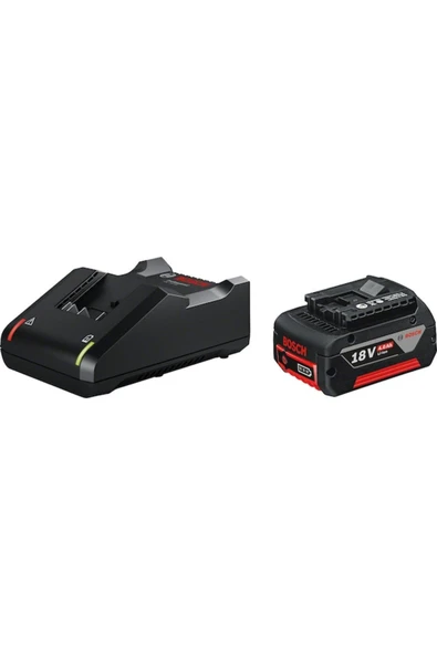 Bosch 18v Başlangıç Seti 1x4.0 Ah + Gal 18v-40 Şarj Cihazı ürün görseli 1