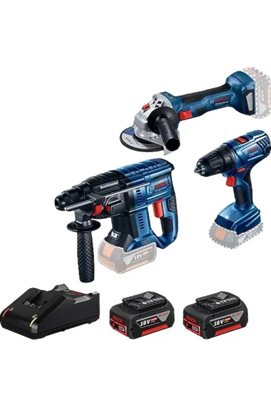 Bosch Gsr 180-li Gws 180-li Gbh 180-li 2x4.0 Ah ürün görseli 1