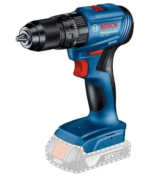 Bosch Gsb 185 li Darbeli Matkap (SOLO), (ŞARJ CİHAZI ,BATARYA VE ÇANTA DAHİL DEĞİLDİR. ) ürün görseli 1