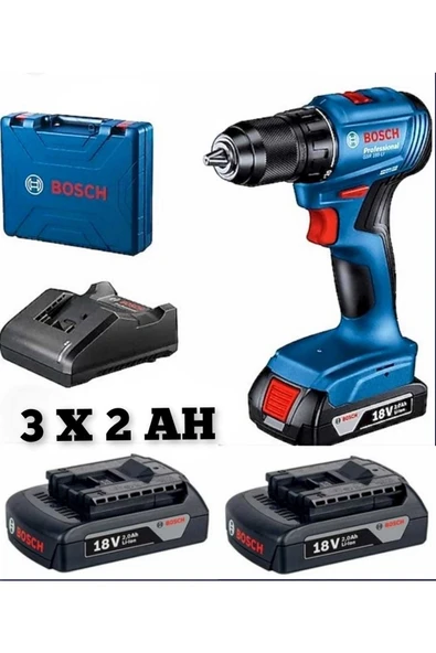 Bosch Gsb 185 Li 3 X 2 Ah Darbeli Matkap Vidalama ürün görseli 1