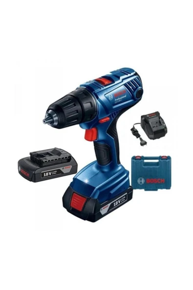 Bosch BoschBosch Professional GSR 180-LI 18 Volt 2.0 Ah Çift Akülü Darbesiz Delme/Vidalama ürün görseli 1