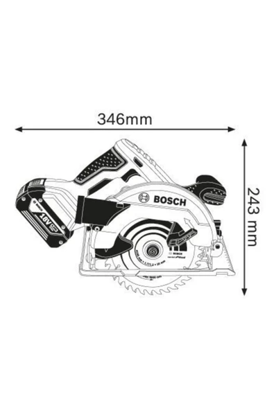 Bosch Gks 18 V-57 Daire Testere 18v Aküsüz ürün görseli 1