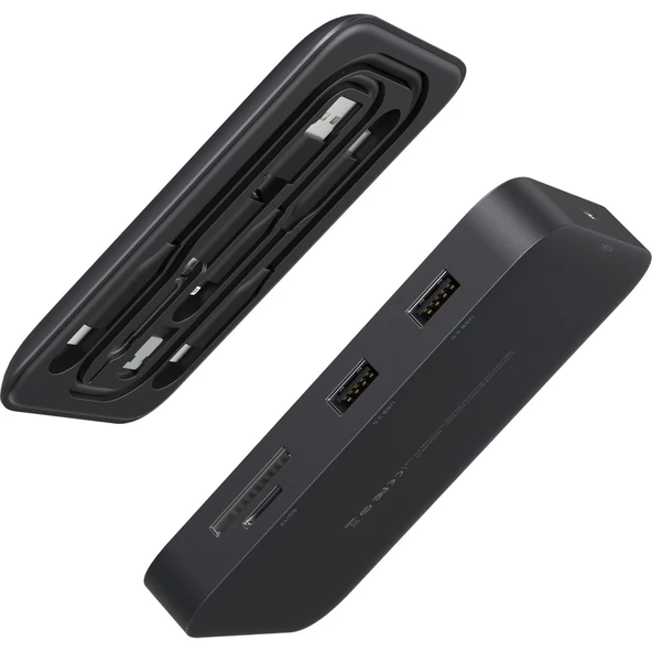 Jsaux MP02 7in1 Type-C Pd Hub 100W Şarj HDMI 2 x USB 3.0 Sd Tf Kart Okuyucu RJ45 + Kablo Seti Dönüştürücü Çevirici Adaptör Hub ürün görseli 1