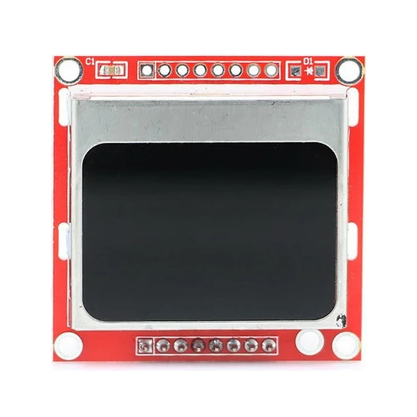 5110 84x48 Lcd Modül 84 x 48 Piksel Grafik Lcd Display Ekran 5V Beyaz Arka ışık Gösterge Menü Resim ürün görseli 1