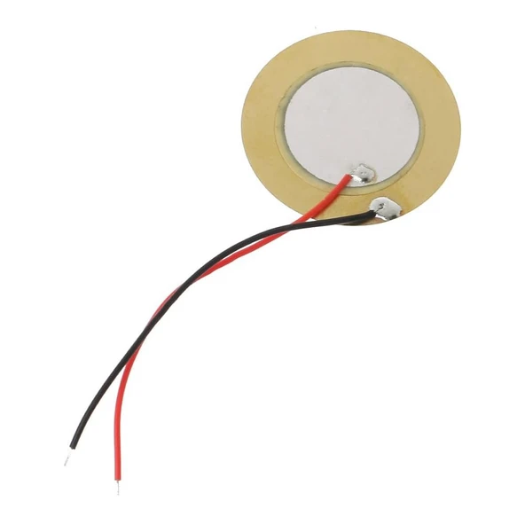 27mm Piezo Disk 5cm Kablolu Ses Üretici Oyuncak Alarm Acil Tehlike Uyarı Kapı Zil Oyun Kısa Devre Bu ürün görseli 1