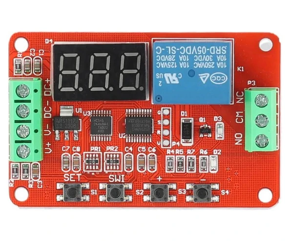 DVB01 DC12V Modül Voltmetre Şarj Deşarj Koruma Voltaj Aralık Karşılaştırıcı 220V 6A Röle Kontrol ürün görseli 1