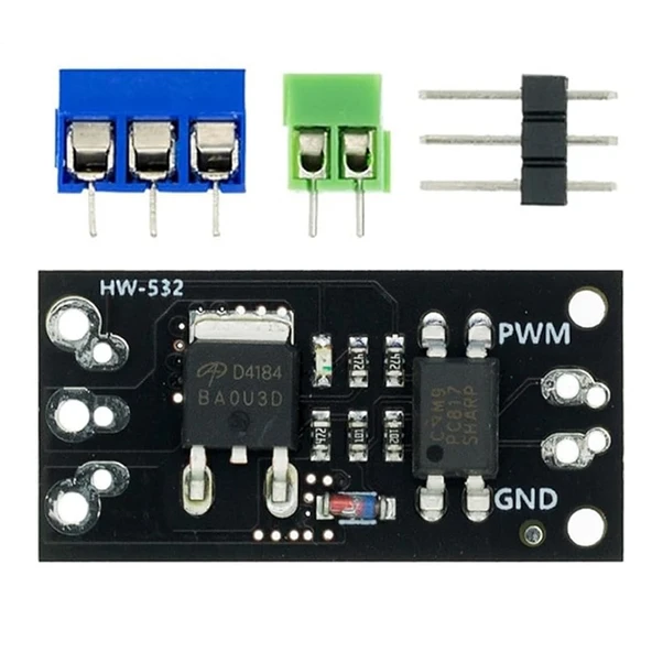 AOD4184 Mosfet Sürücü Modül Optokuplör izolasyon 40V 50A 50W Pwm Hız Kontrol Motor Selenoid Valf Led ürün görseli 1