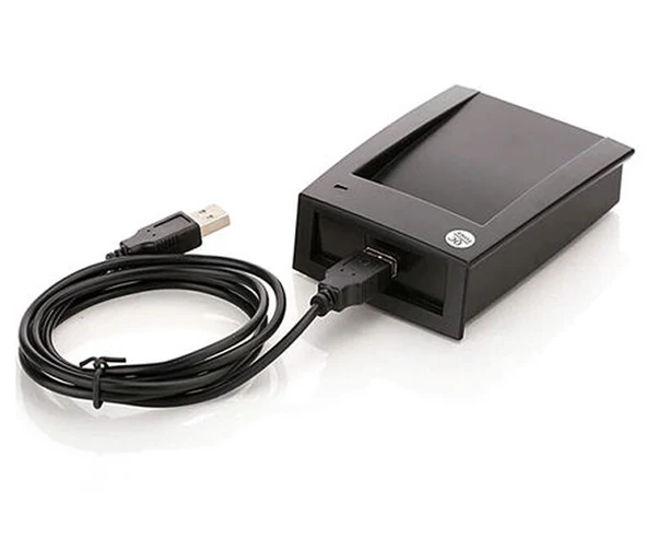 R10DC Çift Frekans 13.56Mhz ve 125Khz Usb Rfid Okuyucu Dual RFID Manyetik Kart Anahtarlık Etiket Oku ürün görseli 1