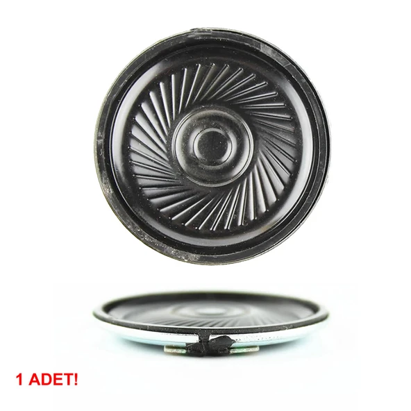 İnce 4cm 50 Ohm 3W Hoparlör Yuvarlak Speaker 40mm 3 Watt Ses Müzik Amfi Ses Oluşturucu Yüksek Kalite ürün görseli 1