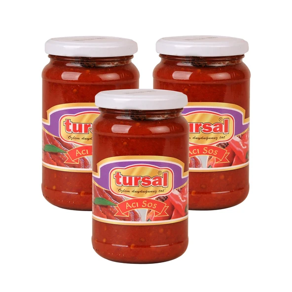 Tursal Acı Sos 380 gr Cam x 3 Adet ürün görseli 1