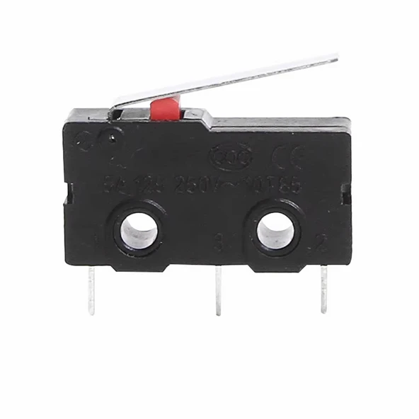 KW11-3Z-B Micro Switch Anahtar 16mm Kol 5A 250V Kollu NO NC COM SPDT Sınırlayıcı Momentary Buton ürün görseli 1