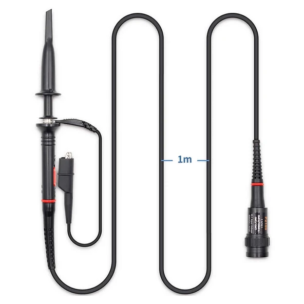 P2200 Osiloskop Probu 200MHz x1 x10 Kazanç Anahtarlı Bnc Soket DC 300 / 600V CATII BNC 1 Metre Kablo ürün görseli 1