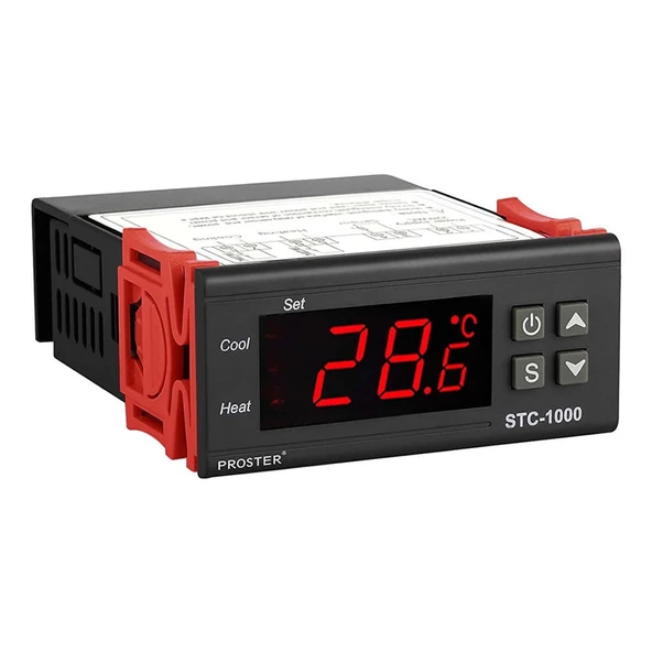 STC-1000 Sıcaklık Termostatı 220V 10A 110V-220V Isıtıcı Soğutucu Dijital Ekran 10K NTC Sıcaklık Sens ürün görseli 1