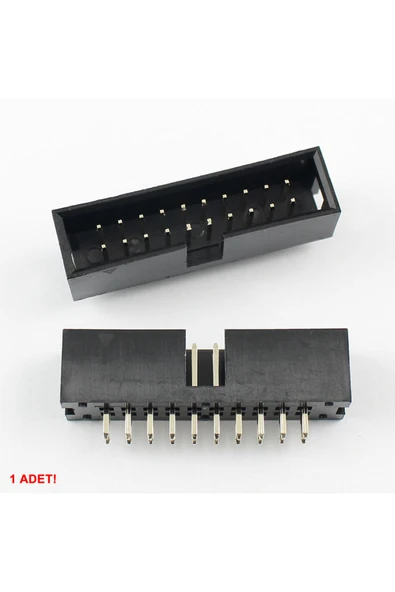 2x10 Pin Erkek Box Header Çift Sıra 180 Derece 2.54mm PCB Montaj Konnektör IDC Soket Breadboard Pcb ürün görseli 1