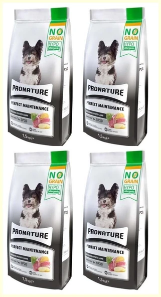 Pronature Perfect Maintenance Kuzu Etli Patatesli ve Enginarlı Yetişkin Köpek Maması 1,5 Kg*4 ADET ürün görseli 1