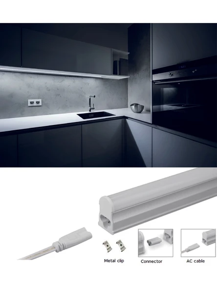 30 Cm, 4 Watt 6500 Kelvin, Beyaz Işık Eklenebilir Bant Armatür, Eklenebilir Led Armatür 220V Armatür ürün görseli 1