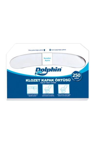 Dolphin Kağıt Klozet Kapak Örtüsü 250 Adet ürün görseli 1