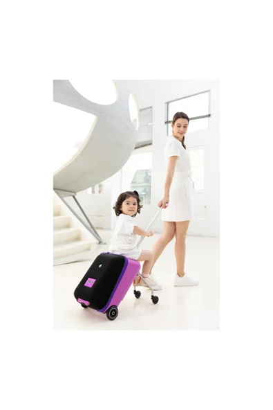 Micro Ride On Luggage Eazy Violet  Mor 1+ Yaş - Resim 2