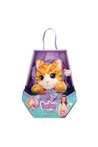 GIOCHI PREZIOSI BAW05000 Baby Paws Sesli Kedi 20 cm Peluş ürün görseli 1