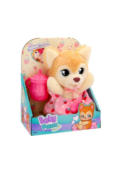 GIOCHI PREZIOSI BAW03300 Baby Paws Yummy Shiba Inu 18 cm Peluş ürün görseli 1