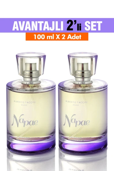 2'Li Set  Alberto Taccini NAPAE Kadın Parfümü - 100 ml ürün görseli 1
