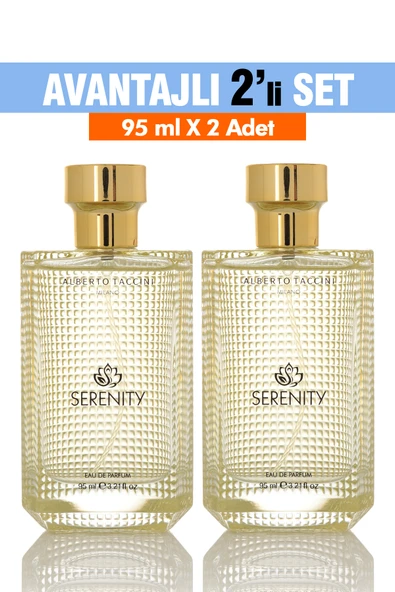 2'Li Set  Alberto Taccini SERENITY Kadın Parfümü - 95 ml ürün görseli 1