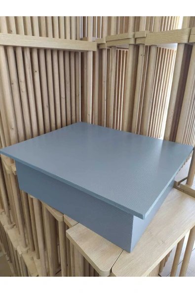 Masa Altı Ayaklık Ayak Yükseltici  Ahşap Özel Kaydırmaz Pvc Yüzey  eğimsiz düz yüzey 35x50 Cm ürün görseli 1