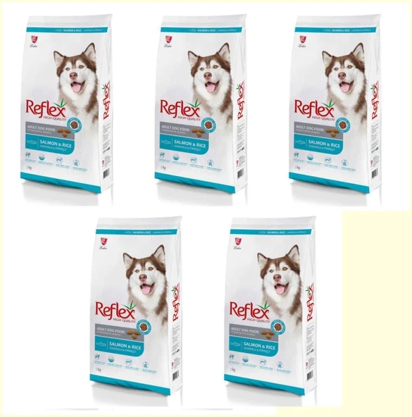 Reflex Somonlu ve Pirinçli Yetişkin Köpek Maması 3kg*5 ADET ürün görseli 1