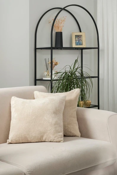 Formeya   Çift Tarafı Wellsoft Kumaş 2'li 44x44 cm Hediyelik Dekoratif Pelüş Kırlent Kılıfı Yastık Kılıfı ürün görseli 1