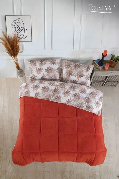 Formeya Çift Kişilik Lüx Wellsoft Yorgan Çift Taraflı Yastık Kılıflı 195x215 cm Yorgan + Yastık Kılıfı Set ürün görseli 1