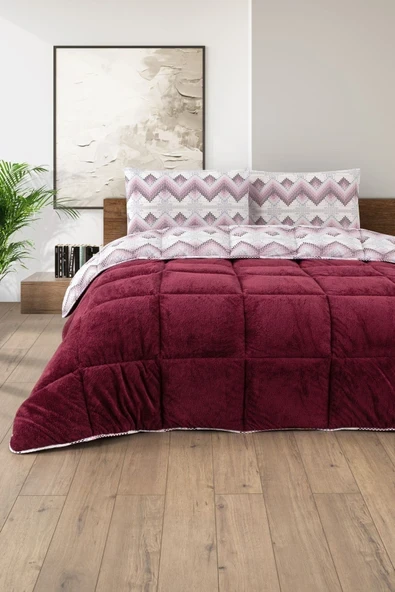 Formeya Battal Boy Lüx Wellsoft Yorgan Çift Taraflı Yastık Kılıflı 215x235 cm Yorgan + Yastık Kılıfı Set ürün görseli 1