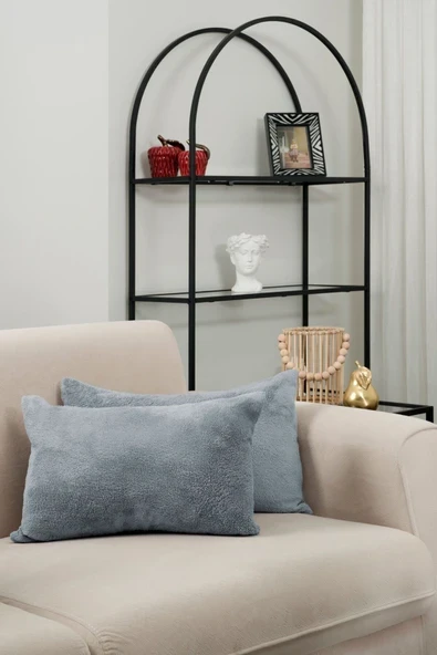 Formeya   Çift Tarafı Wellsoft Kumaş 2'li 35x55 cm Hediyelik Dekoratif Pelüş Kırlent Kılıfı Yastık Kılıfı ürün görseli 1