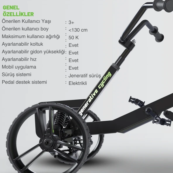 Genoride Pedallı Elektrikli Go-Kart - Resim 9