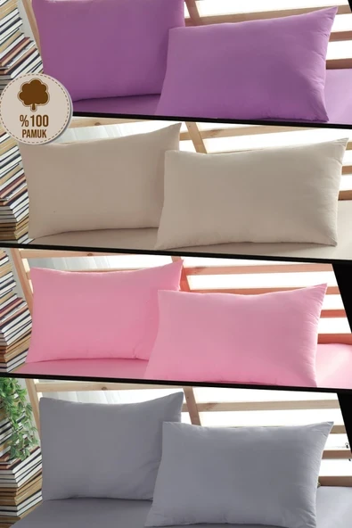 Formeya Ranforce %100 Pamuk 50x70 Kapaklı Yastık Kılıfı 8 Adet ürün görseli 1