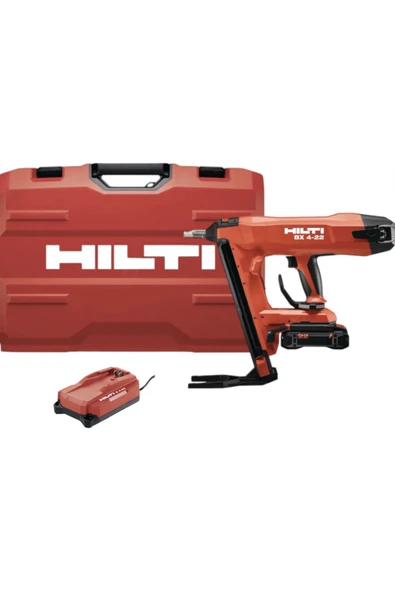 HILTİ  BX 4-22 AKÜLÜ BETON ÇİVİ ÇAKMA TABANCASI  + B 22-85 BATARYA + C 6-22 ŞARJ CİHAZI ürün görseli 1
