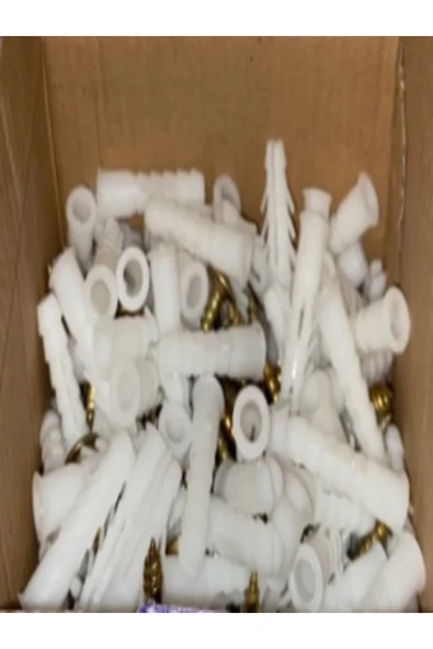 PUL BAŞLI VİDA+8MM DÜBEL SETİ (100 ADET) 5 PAKET - Resim 2