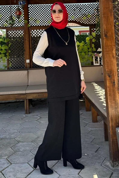 Pantolonlu İç Takım Siyah - Resim 4