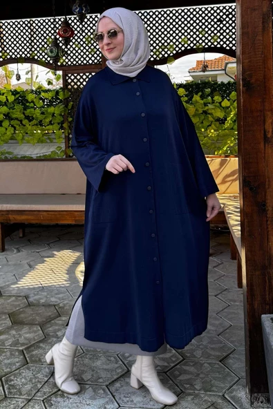 Panço Triko Hırka Lacivert - Resim 7