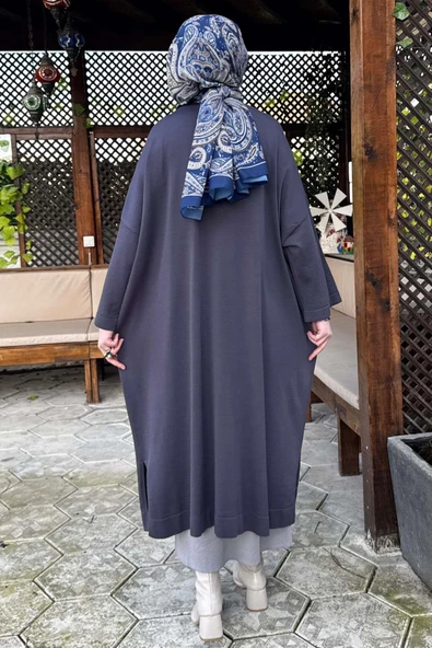 Panço Triko Hırka Antrasit - Resim 7